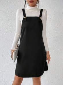 Chiquease Đầm tổng thể không có áo len - màu đen - Xem 5