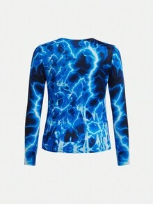 SHEIN Tween Boy Tiger Print Tee & Pants Snug Fit PJ Set - Multicolor - View 7