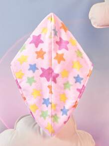 SHEIN X Care Bears 粉色小熊刺绣吹风帽，礼品，家用浴室吹风毛巾 - 粉色 - 查看 6