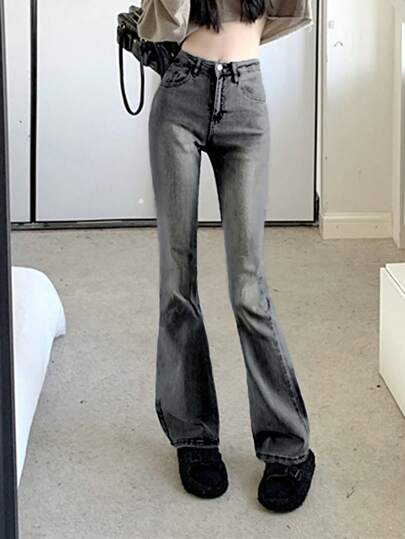 喇叭褲牛仔褲