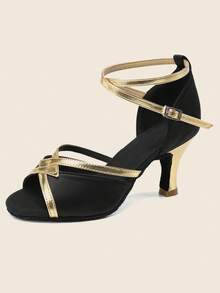 High Heels Latin Dance Sandals For Women - Black - View 2