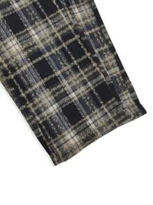 Manfinity Hypemode 男裝寬鬆格紋印花束口腰褲 - 彩色 - 查看 8