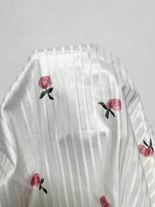 孕婦印花蕾絲邊睡裙