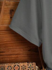 INAWLY Sun & Moon Print Tee LIVE BY THE SUN SUN AND MOON Graphic Tees Women Tops - Dark Grey - View 3