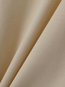 Manfinity EMRG Loose Men's Letter Graphic Contrast Piping Drop Shoulder Tee - Apricot - View 4