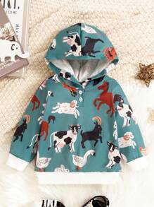 男婴卡通图案卫衣 - 彩色 - 查看 1