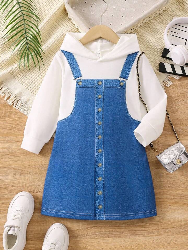 Denim hoodie dress best sale