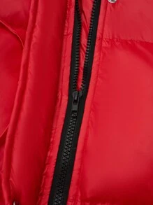 Calvaya Plus Quần áo giữ nhiệt eo có dây rút có đệm lót mùa đông - Đỏ - Xem 4