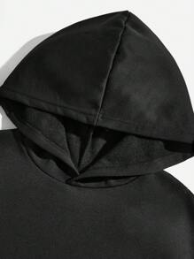 青少年男孩鑽石圖案連帽衫