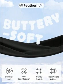 GLOWMODE FeatherFit™ Bold Routine Petal-Shaped Cut-Out Active Top With Thumbhole - Black - View 5