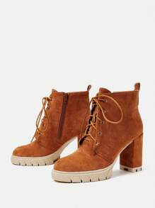 Của phụ nữ Sành điệu Giày ống - Lạc đà - Xem 5