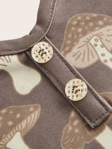 CourtneyGrabenShop 蘑菇圖案背心上衣 - 棕色 - 查看 3