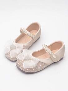 兒童時尚春秋戶外休閒平底鞋 女童杏色 - 杏色 - 查看 3