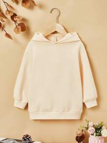 Young Girl Butterfly & Floral Print Sweatshirt - Beige - View 2