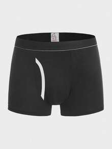 男士3入組織帶拼接腰帶平角內褲