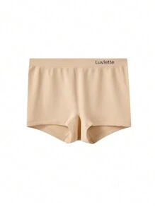 LUVLETTE 加大高腰无缝平角裤女士内衣内裤套装 - 杏色 - 查看 10