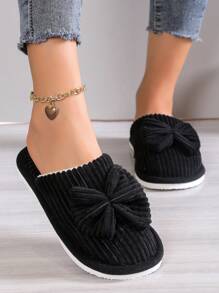 女士时尚室内冬季休闲保暖家居拖鞋，毛茸茸的鞋子