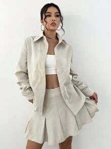SHEIN Unity Women Two-piece Outfits - Aprikot - View 5