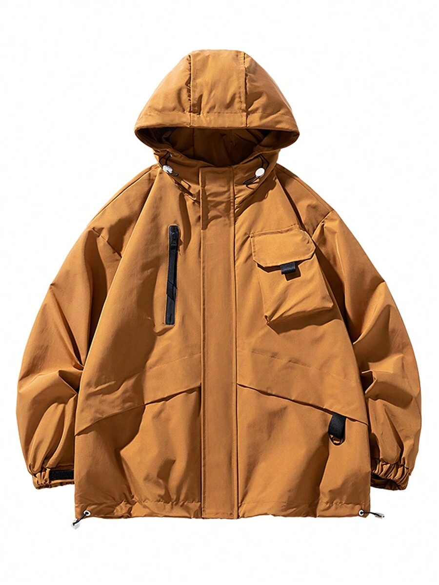 Manfinity EMRG Hombres Cazadora con bolsillo con solapa con capucha