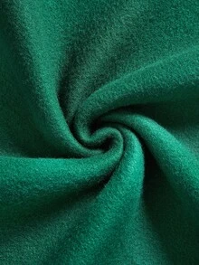 SHEIN Qutie Christmas Print Drop Shoulder Sweatshirt - Dark Green - View 5