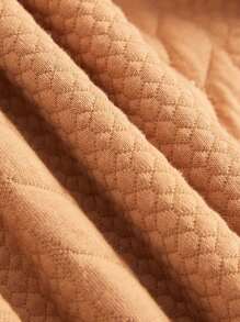 Baby Girl 3D Ear Design Raglan Sleeve Teddy Hoodie - Khaki - View 4