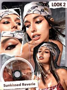 SHEGLAM Vinyl Pop Color Palette-Sunkissed Reverie 9-Color Shimmer Matte Eyeshadow Palette Color/Colour Evenly Pigmented  Smooth  Blendable Eyeshadow Brand Beauty Makeup Face Paint Cosmetic For Women Girls Perfect For Fall Winter Ideal For Y2K Fancy Fashion Suitable For Birthday Christmas Present Party Ready Best Color