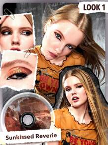 SHEGLAM Vinyl Pop Color Palette-Sunkissed Reverie 9-Color Shimmer Matte Eyeshadow Palette Color/Colour Evenly Pigmented  Smooth  Blendable Eyeshadow Brand Beauty Makeup Face Paint Cosmetic For Women Girls Perfect For Fall Winter Ideal For Y2K Fancy Fashion Suitable For Birthday Christmas Present Party Ready Best Color