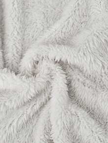 SHEIN 青少年男孩字母貼布條紋飾邊落肩袖學院風夾克 - 彩色 - 查看 4