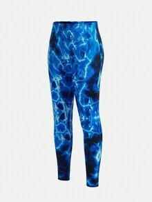 SHEIN Tween Boy Tiger Print Tee & Pants Snug Fit PJ Set - Multicolor - View 13