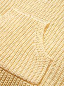 Baby Mädchen Body Känguru-Tasche, Kapuze, Strick