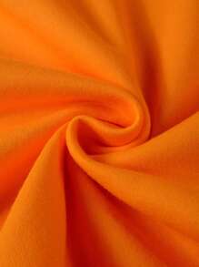 Manfinity Homme Loose Fit Men's Slogan Pattern Thermal Lined Sweatshirt - Yellow - View 6