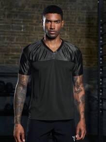 Manfinity Sport Corelite Camiseta deportiva para hombres con cuello en V para entrenamiento - Multicolor - Ver 8