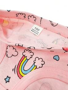 女小童3入組卡通圖案內褲