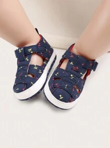 0-1 Year Old Baby Summer Soft Sole Sandals Toddler Shoes, Blue Boy Fashion