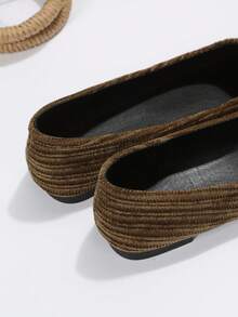 Women's Flat Shoes - Olive Green - View 5