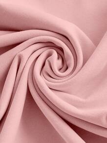 SHEIN EZwear 夏季服裝 色澤單一 聚集腰身背心裙 - 珊瑚粉 - 查看 3