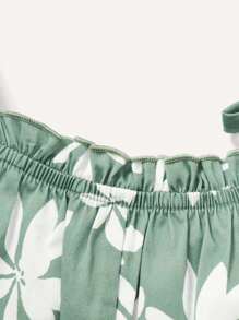 Cozy Pixies Bebé Mono de tirantes con estampado floral - verde menta - Ver 3