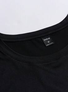 Manfinity Roughcore Áo thun nam hình đồ họa - màu đen - Xem 4