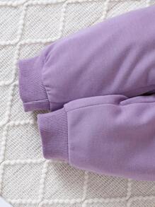 Bluza i spodnie dresowe dla dziewczynki Baby Print z falbanami