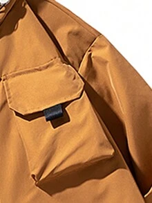 Manfinity EMRG Hombres Cazadora con bolsillo con solapa con capucha