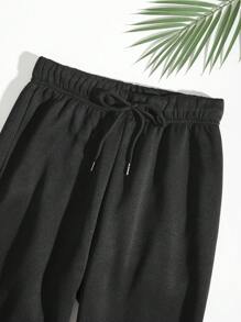 INAWLY 袋鼠口袋抽繩保暖連帽衫和運動褲