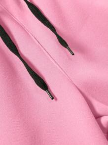 Manfinity LEGND Men Graphic Print Drawstring Waist Sweatpants - Pink - View 7