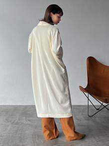 FRIFUL 纯色落肩前开襟女式外套，秋季女装