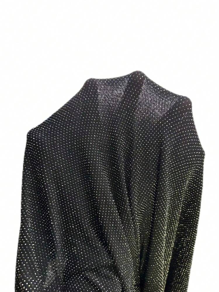 V Neck Glitter Bodycon Dress