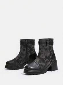 SheIn SXY 1 Pair Fashionable Boots - Black - View 3