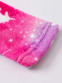 Albornoz con capucha de franela para niña joven, con mangas largas y estampado de dibujos animados, adecuado para usar después del baño, ropa de casa y para dormir, en otoño/invierno - Rojo - Ver 6