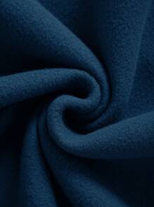 INAWLY Felpa termica con grafica e slogan positivi "MENTE VIBRANTE VITA", con maniche lunghe - Blu Navy - Visualizzare 3