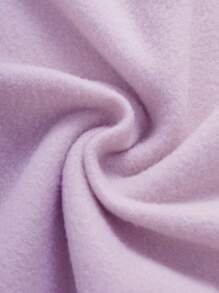 INAWLY 熊猫印花袋鼠口袋抽绳保暖内衬连帽衫，长袖上衣 - 淡紫色 - 查看 4