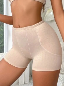 Shorts de fajas unicolor simple unicolor - Albaricoque - Ver 1