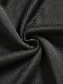 Tween Girl 1pc Leopard & Heart Print Thermal Lined Pullover - Black - View 6